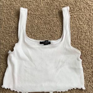 White crop top
